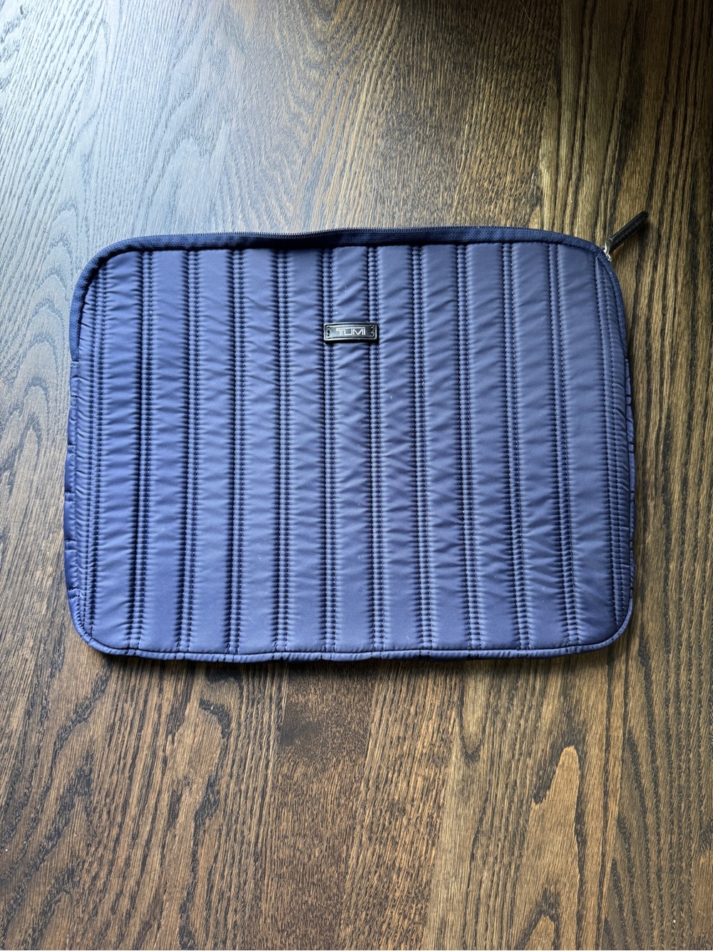 Tumi Quilted Dark Blue Laptop Sleeve